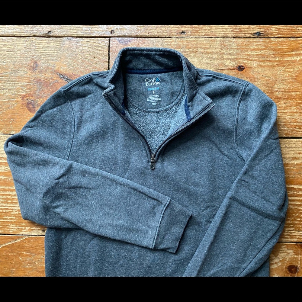 (4/$20) NWOT Croft & Barrow Extra Soft Quarter-Zip Sweater